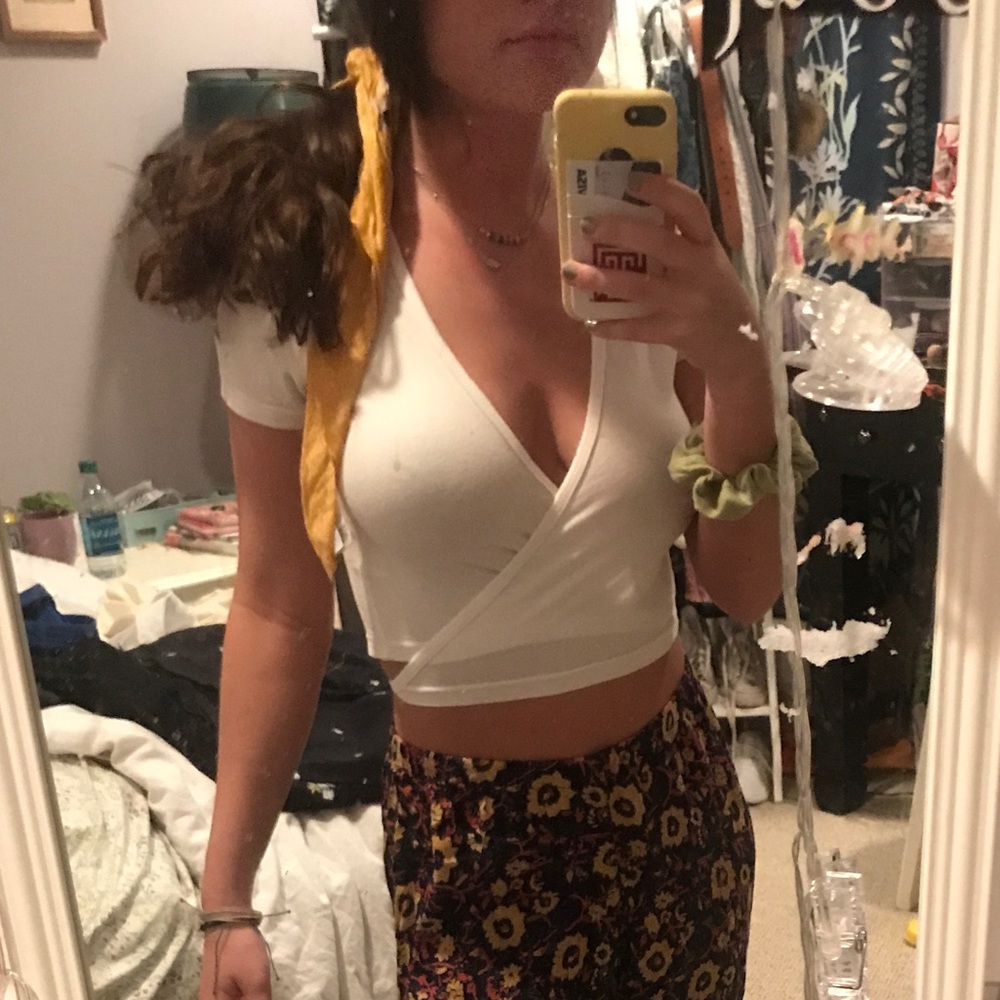 White Cross Top
